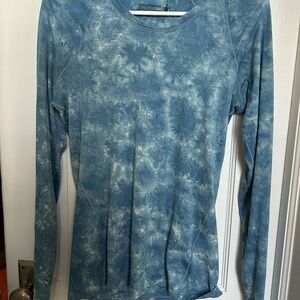 Smartwool Women's Long Sleeve Blue Patterned Tee